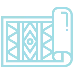 An icon depicting a carpet.