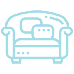 An icon depicting a sofa.