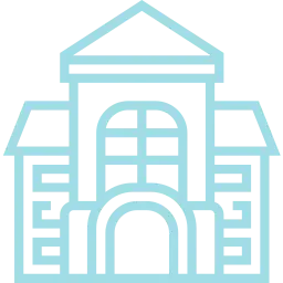An icon depicting a university.