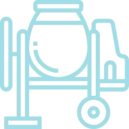 An icon depicting a cement mixer.