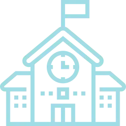 An icon depicting a school.