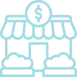 An icon depicting a shop.